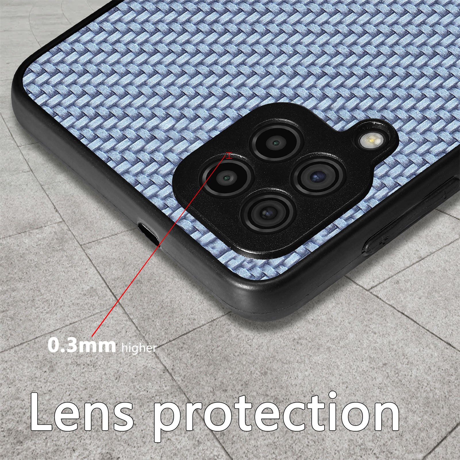 Anti-fall Phone Case For Samsung Galaxy A22 4G (EU Version) / M32 (Global Version) 4G Carbon Fiber Texture PU Leather Coated PC TPU Cell Phone Cover Anti-fall Phone Case For Samsung Galaxy A22 4G (EU Version) / M32 (Global Version) 4G Carbon Fiber Texture PU Leather Coated PC TPU Cell Phone Cover